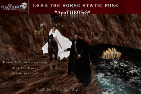 Second Life Marketplace - Phantom of Opera ~ Lead the Horse Static Pose